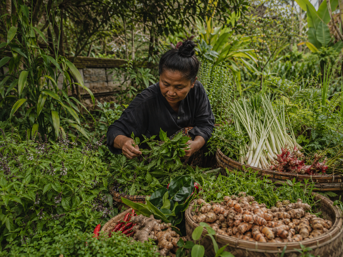 Gianyar organic herbs, spices and Balinese ingredients